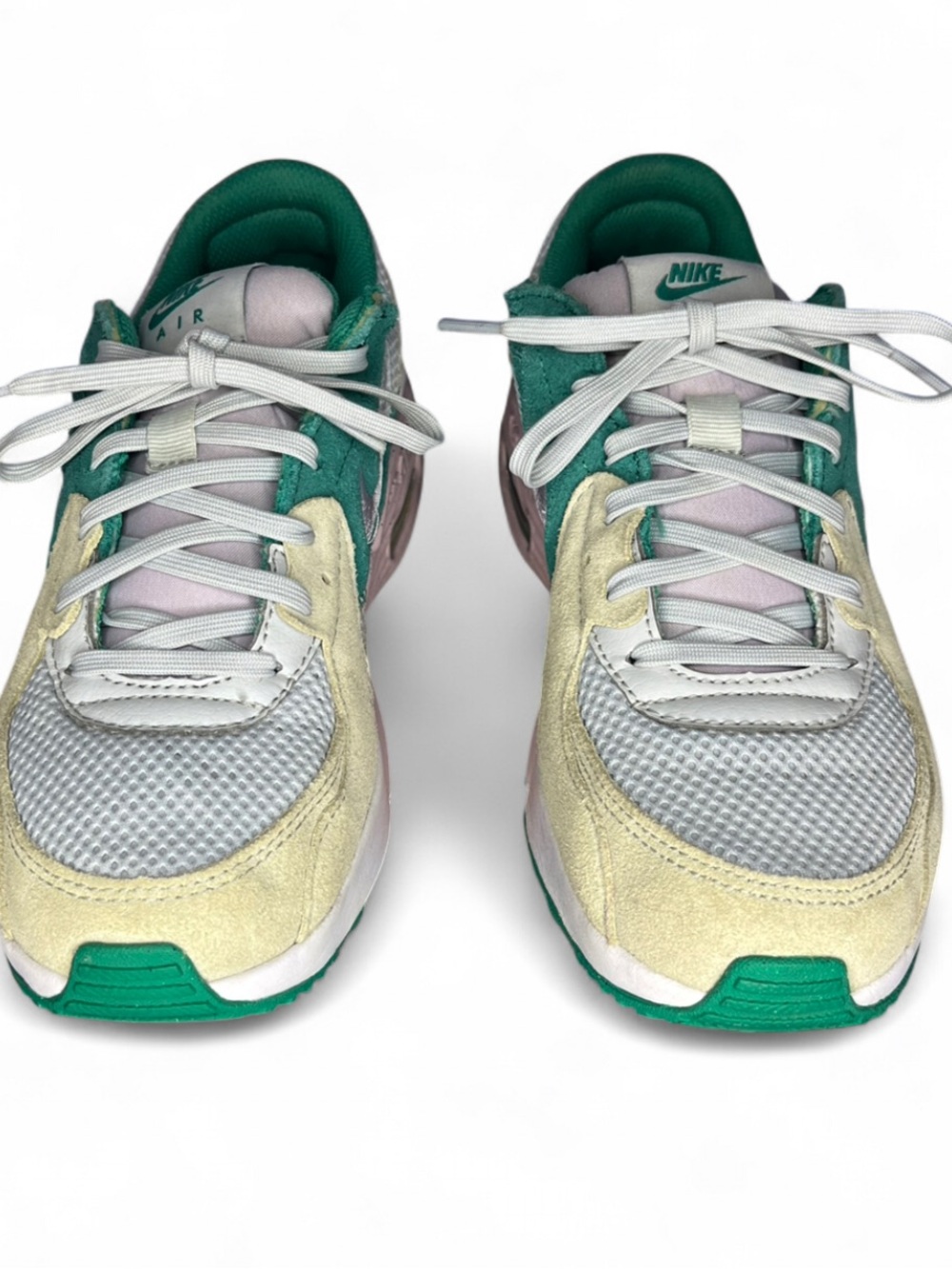 Nike Air Max Excee sneakers Size 6 Pure Platinum/Doll/Neptune Green DX3315-043